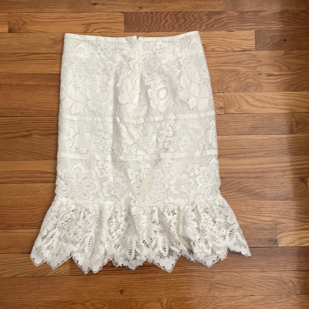 Nwt White Lace Skirt - image 2